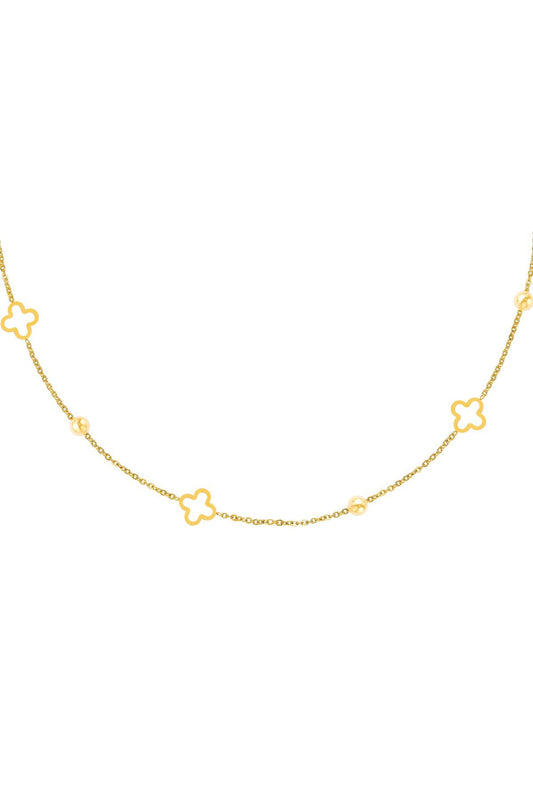 Clover Necklace goud