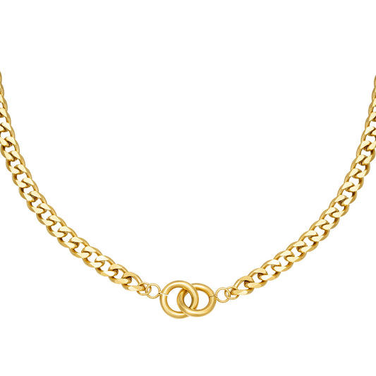 Intertwined Necklace goud