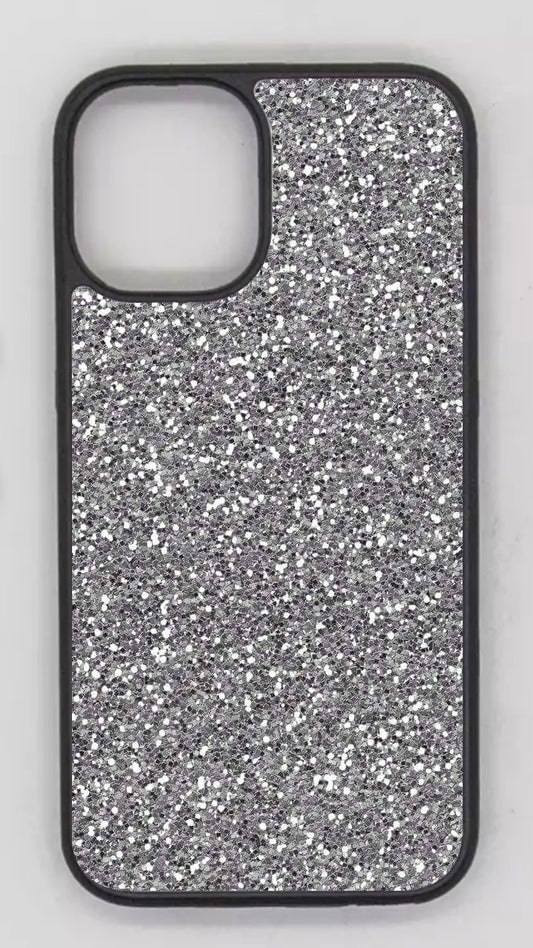 Case silver glitter