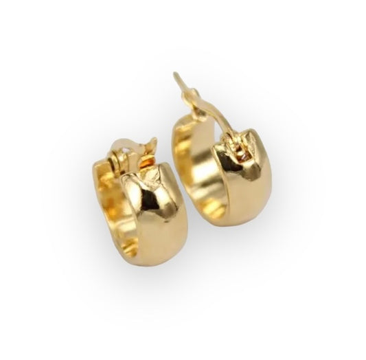 Hollywood Earrings goud 15mm