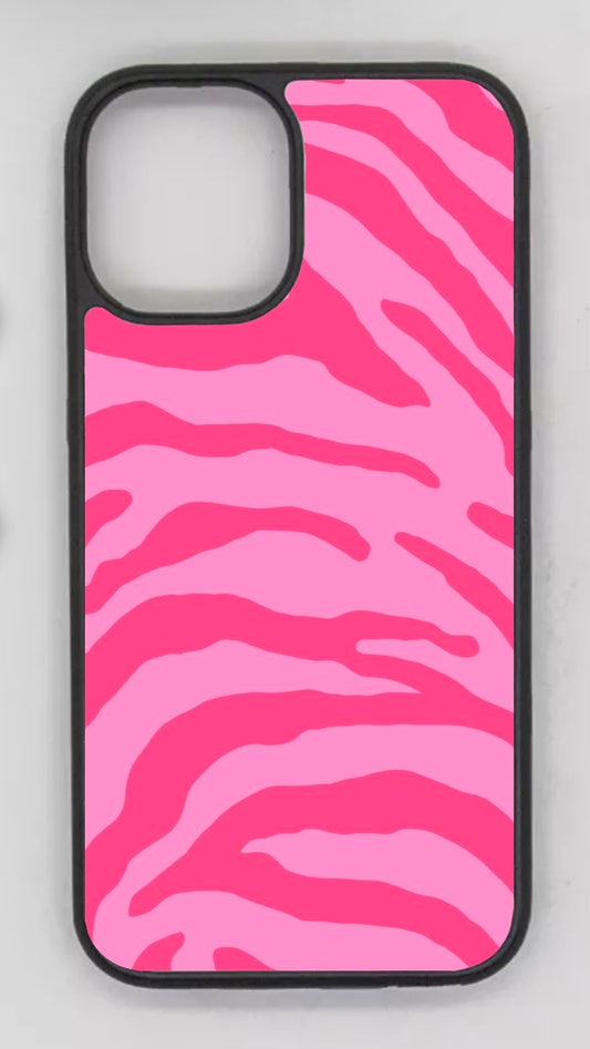Case hot pink zebra