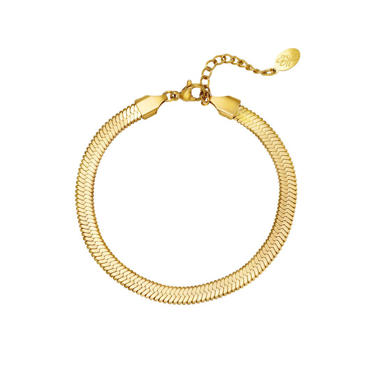 Snake bracelet goud