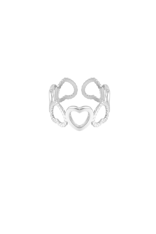 Heartless ring Zilver