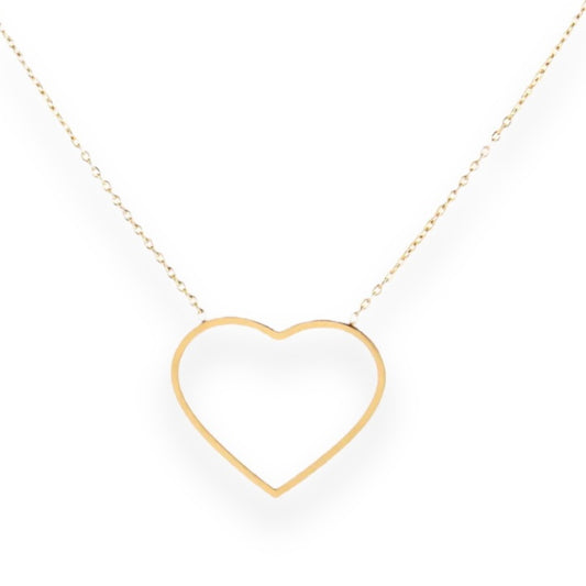 Heart Necklace goud