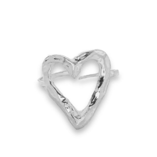 Heartbreaker ring Zilver