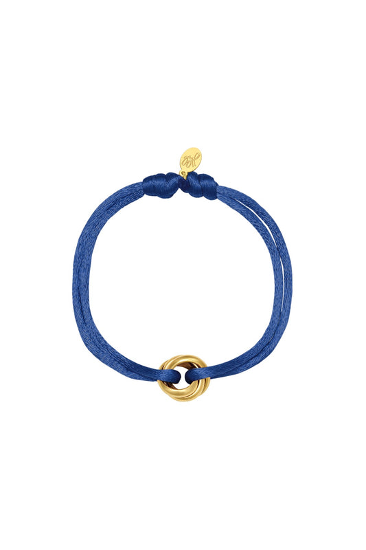 Satin Bracelet Blauw