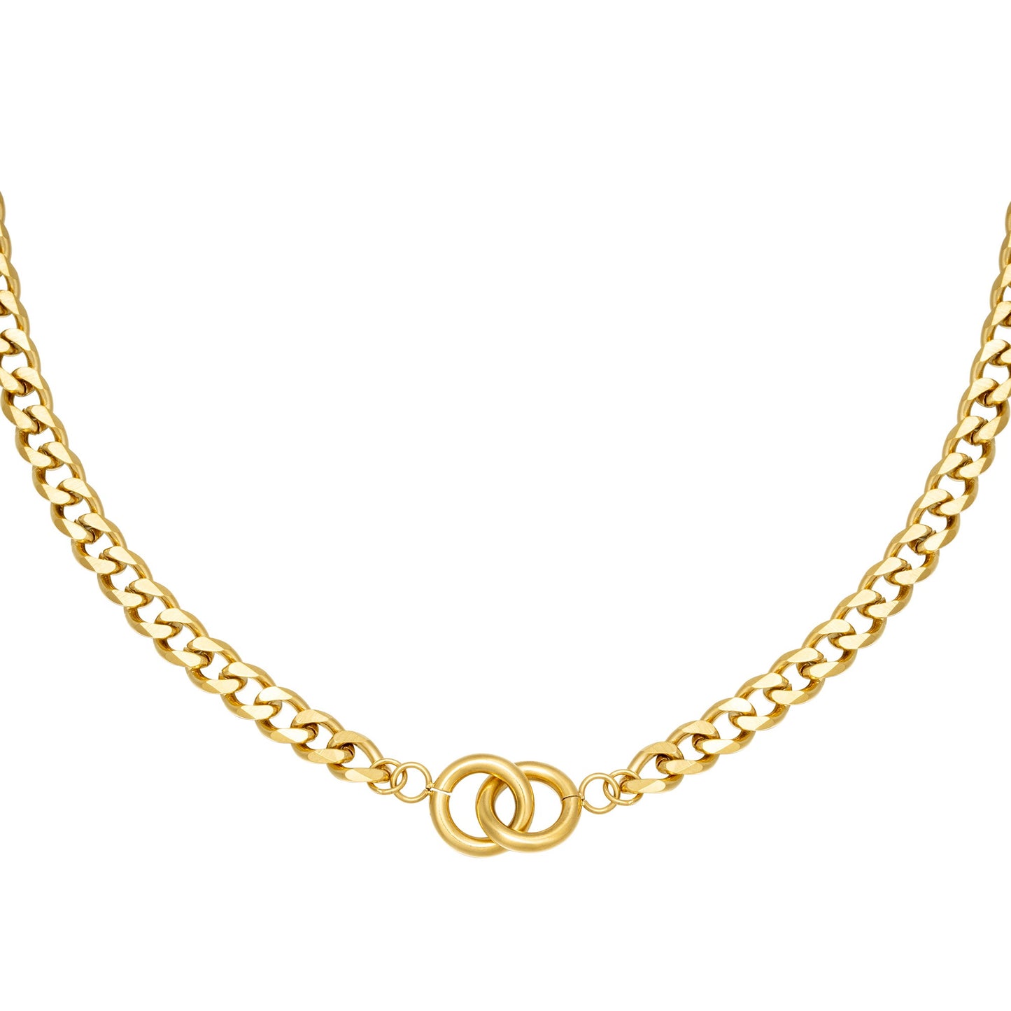 Intertwined Necklace goud