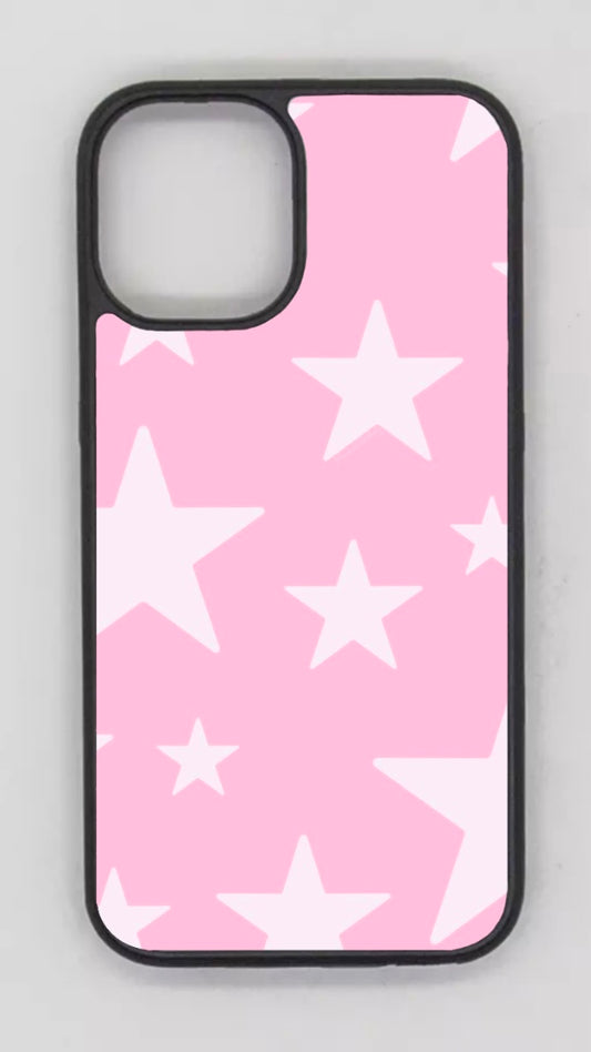 Case Pink white stars