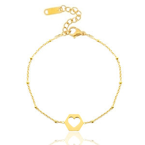 Heart 1 Bracelet goud