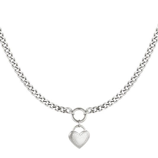 Full of love Necklace zilver