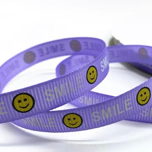 Smile lint armbandje purple
